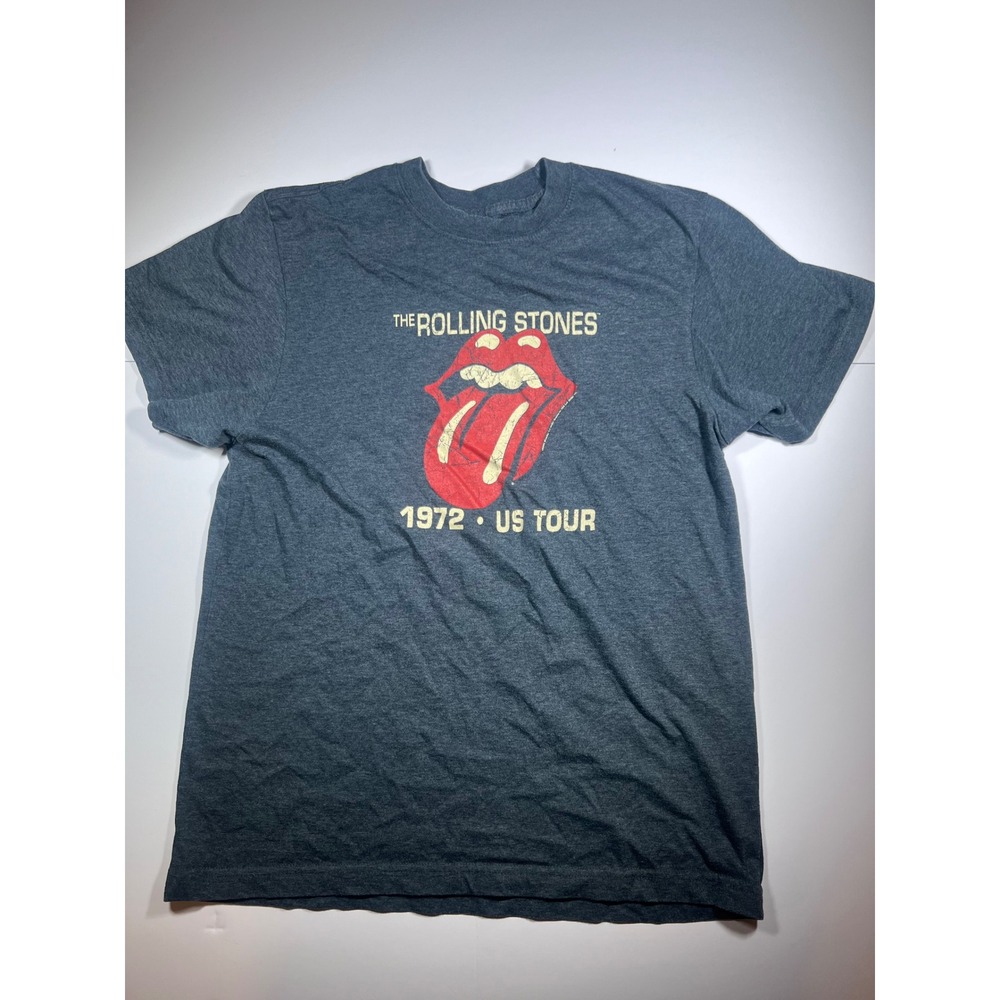Blue Collar Ethic Rolling Stones T-Shirt Mens XL Blue 1972 US Tour Graphic Tee